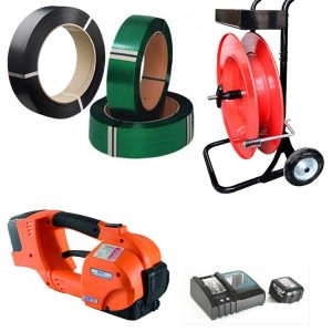 Profesionalna baterijska vezačica TES PRO 12-16mm (1/2″-5/8″) za PP/PET traku uklj. 2 baterije i punjač