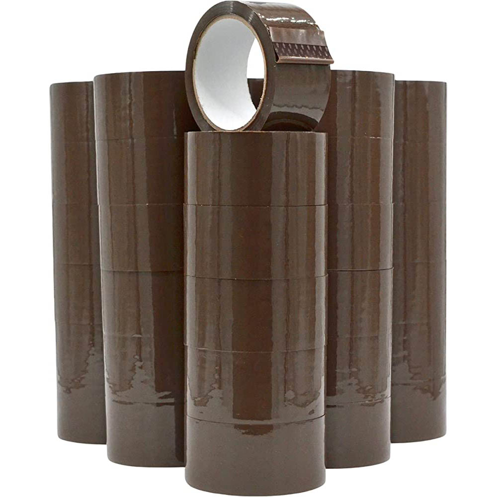 Ljepljiva traka BOPP 48mm-66mm smeđa/prozirna